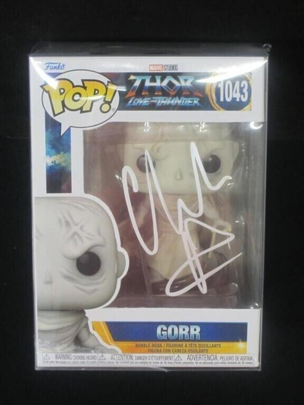 Christian Bale signed Funko Pop! Vinyl: Marvel - Gorr #1043 w/COA